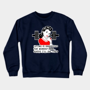 weightlifting women, gym girl, fitness, fitness girl Crewneck Sweatshirt